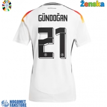 Njemačka Ilkay Gundogan #21 Domaci Dres za Ženska EP 2024 Kratak Rukav